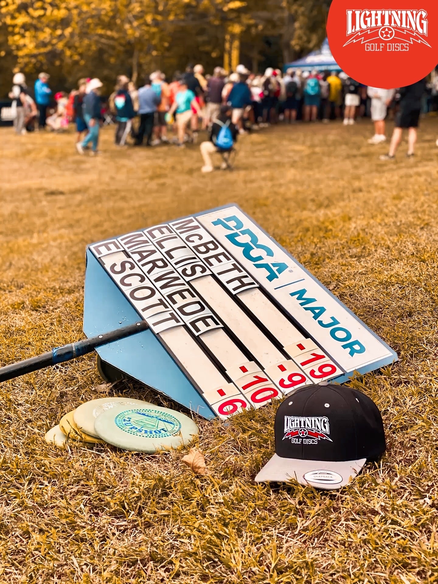 Lightning Golf Discs Original (OG) Logo Flat Bill Disc Golf Snapback