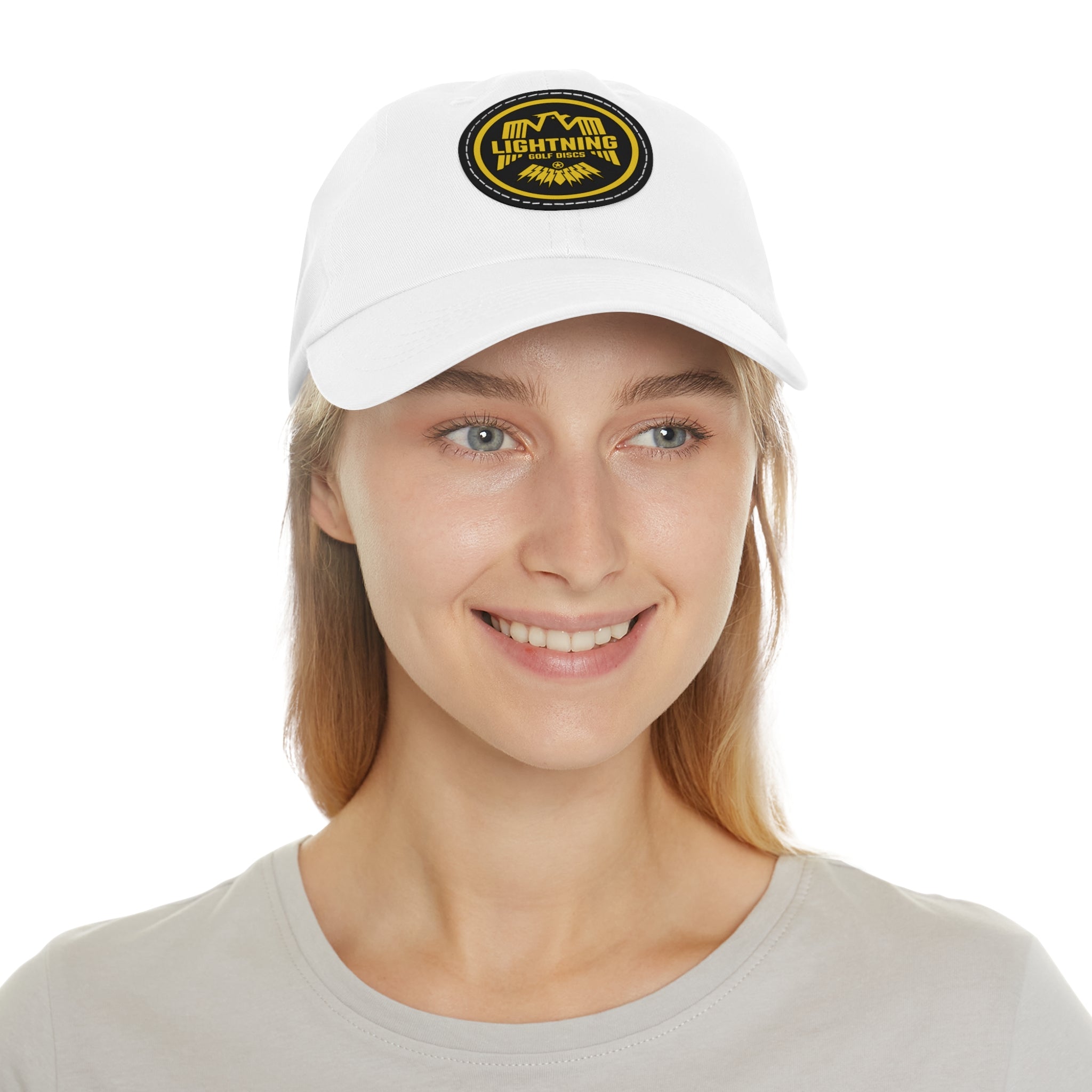 Lightning Golf Discs Fundraiser Hat with Leather Patch (Round)