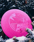 Sure Grip Rubber Putter by Lightning Discs, made from a pliable rubber material that absorbs chain impact and offers a grippy, controlled release for putts and short approaches.
