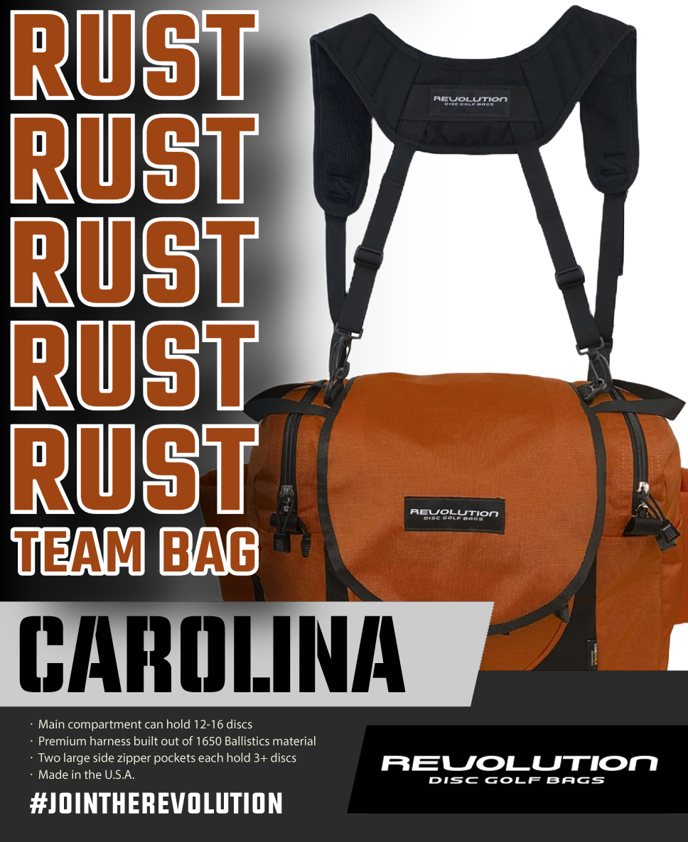 Revolution Carolina Team V3 Disc Golf Bag - Rust