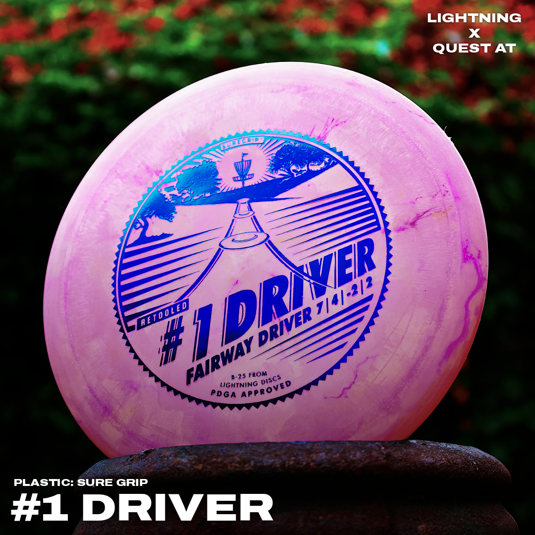Lightning Sure Grip #1 Driver [Retool] Fairway Driver Golf Disc