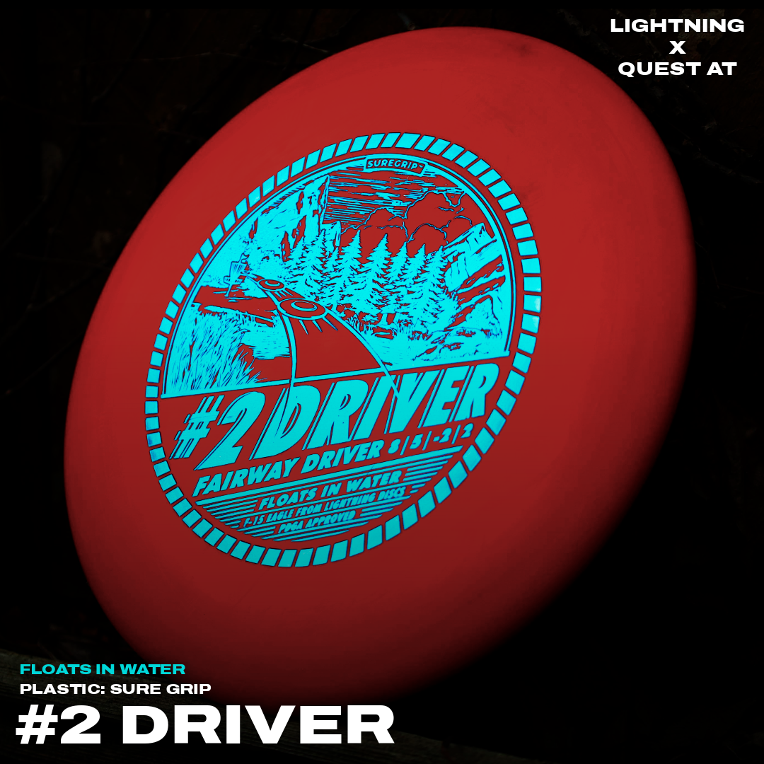 Lightning Sure Grip #2 Driver Fairway Driver Golf Disc