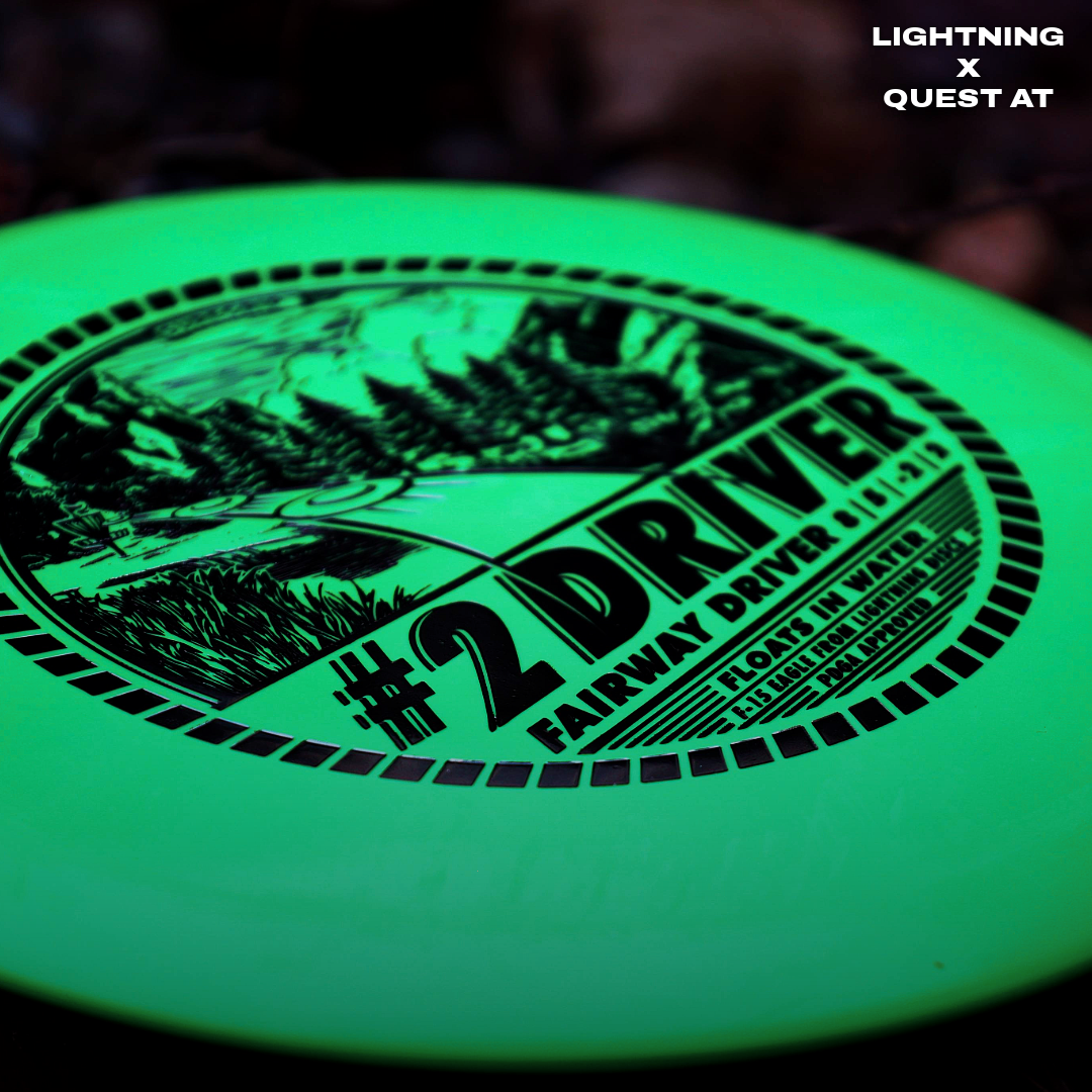 2-PACK BUNDLE: Lightning Sure Grip #2 Driver Fairway Driver Golf Disc