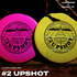 5 PACK BUNDLE: Lightning Sure Grip #2 Upshot Putter Golf Disc