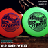 2-PACK BUNDLE: Lightning Sure Grip #2 Driver Fairway Driver Golf Disc